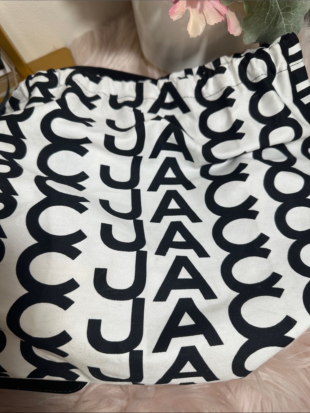 Marc Jacobs Black Crossbody Camera Bag with Checker Strap and Silver Hardware - Picture 7 of 7